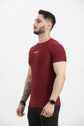 4 Way Performance Tee - Maroon